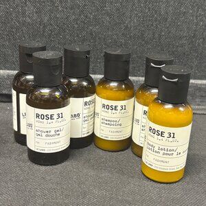 Le Labo Rose 31 6 Pc Bundle (3x Shower Gel, 2x Shampoo, 1x Body Lotion)40ml Each